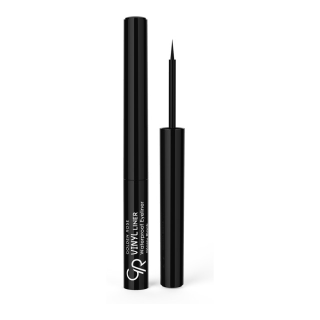 GOLDEN ROSE Vinyl Liner Waterproof Eyeliner Glossy Black